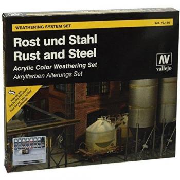 Rust and Steel Effects Vallejo Model Color Set 70.150