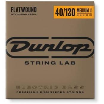 Cordes guitares basses 5 Dunlop Filets Plats 5C 40-120