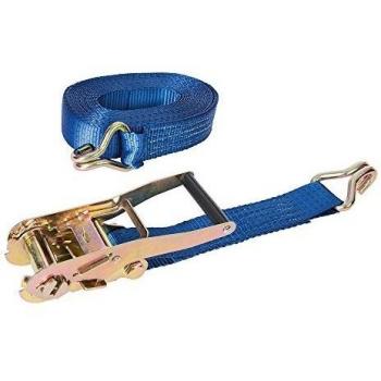 Silverline Ratchet Tie Down Strap J-Hook 8m X 50mm