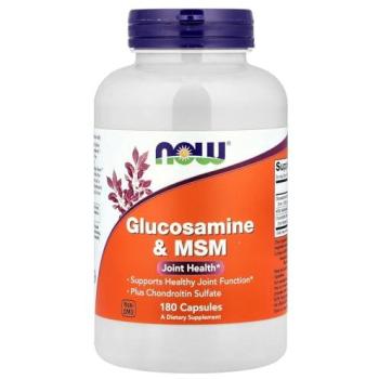 Glucosamine + MSM 750/250mg – 180 Capsule (NOW Foods)