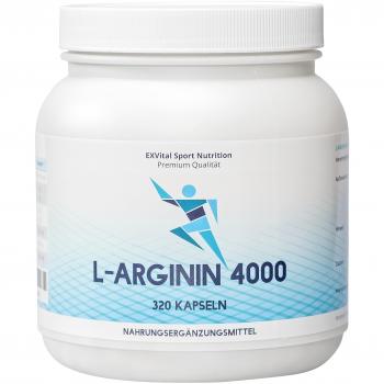 EXVital L-Arginin 4000, hochdosiert, 320 Kapseln, 1er Pack