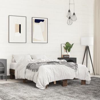 VidaXL Brown Oak Bed Frame