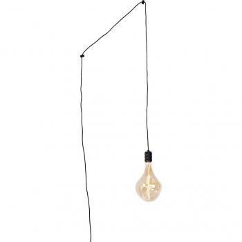 PS160 Gold Dimmable Black Pendant by QAZQA (Cavalux)