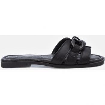 Carmela Sandalias de Casual en Piel Negra