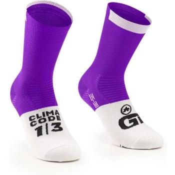 Assos GT c2 chaussettes sportives violet blanc noir 41-42
