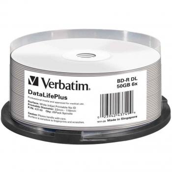Verbatim 43749 50GB 6x BD-R DL Wide Printable