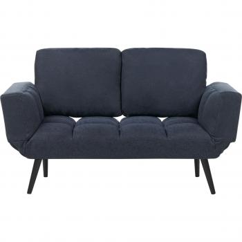 Canapé‑Lit 2 places en tissu bleu marine « BREKKE »