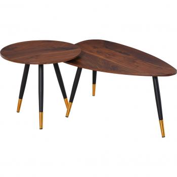 HOMCOM Tea Table for Living Room, Set of 2