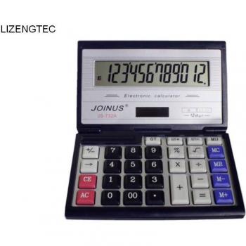 12-Digit Foldable Business Calculator with Solar and Battery Power
