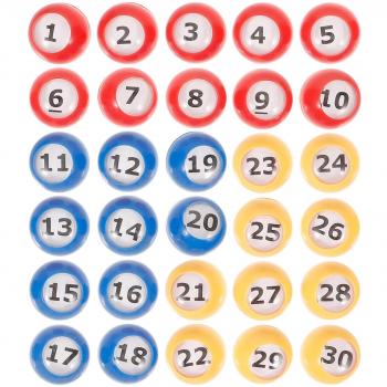 Bolas de Lotería Reemplazo 30 Piezas