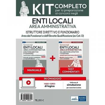 Kit concorsi per Istruttore direttivo e Funzionario negli enti lo...