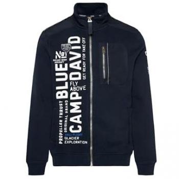 CAMP DAVID Herren Sweatjacke Baumwolle
