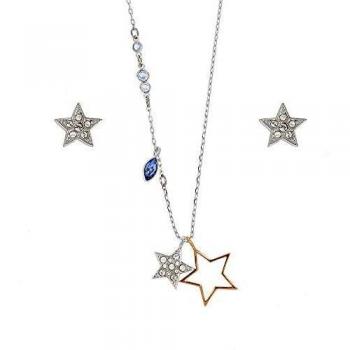 Swarovski Duo Star Collares y Pendientes Estrella, Set en Plata 5140839