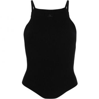 Courreges Top Black Female Size M
