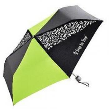 „Magic Rain“ Kinder-Schulregenschirm – Schritt für Schritt, Grün/Grau