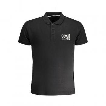 Cavalli Class Premium Herren-Polo Shirt Schwarz XL