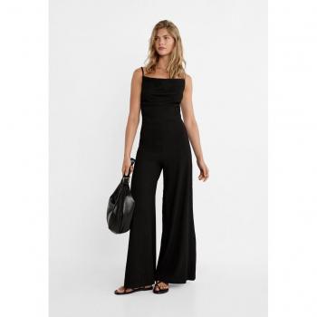 Stradivarius XL Black Flowing Jumpsuit