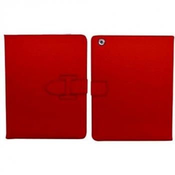 Bolso Ejecutivo SAMRICK con Suela de Cuero Suave, Correa Fija y Soporte Exclusivo para Apple iPad 3 – Rojo