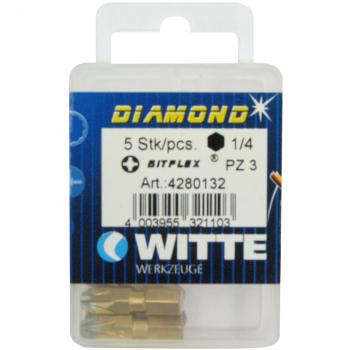 WITTE 428013-5 Puntas de Tornillo Largo 25 mm