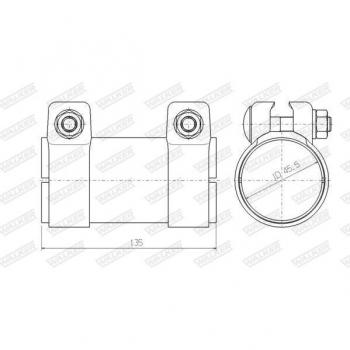 Walker Exhaust Connector 86145