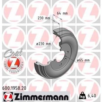 ZIMMERMANN 600.1958.20 Freio de tambor