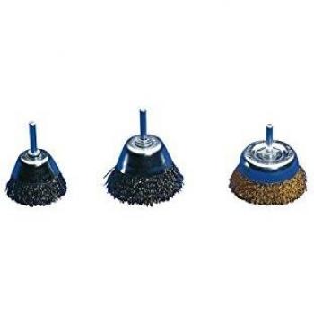 LESSMANN Spazzola per superfici filo in ottone da 0,20 mm, ⌀ 50 mm