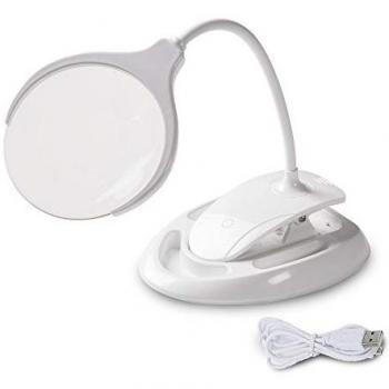 Lampe LED Rechargeable avec Loupe Velamp
