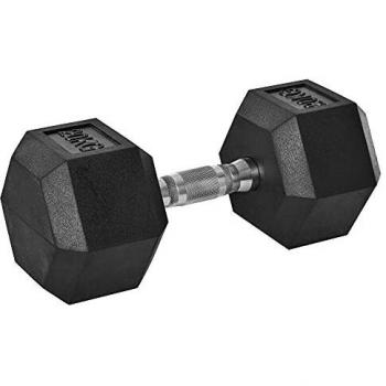 HOMCOM 20 kg Hexagon Hantel schwarz