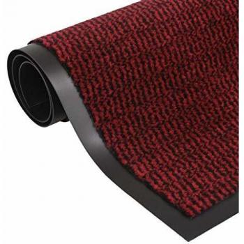 Dust Control Mat Rectangular Tufted 60x90 cm Red