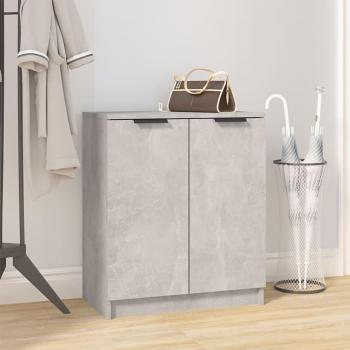 VidaXL Armoire à chaussures Gris béton 59x35x70 cm Bois d'ingénierie811425