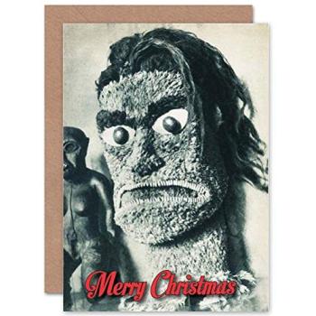 Alternative Halloween‑Inspired South Sea Mask Greeting Card