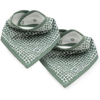 Jollein Bandana Slabbetjes Snake Ash Green