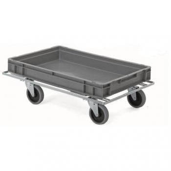 Support roulant pour bacs Europe 800x600mm, capacité 200kg