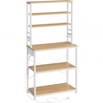 Supporto cucina microonde in rovere dorato e bianco Nuvola – 80 L
