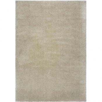 Tapis en polyester recyclé Fluffy naturel 120 x 170