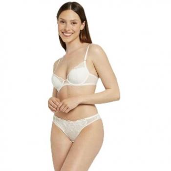 Weiss Push‑Up-BH – Formschalen für Frauen, 100 C