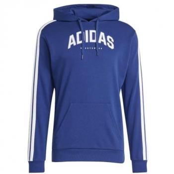 Adidas Blue‑White Fitness Hoodie