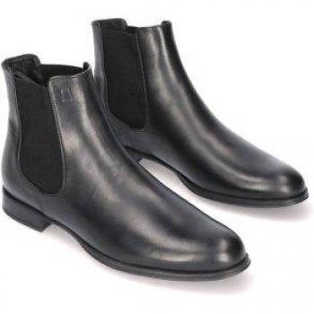 Botín Pretty Ballerinas Talla 38 Negro, Plano y Ante