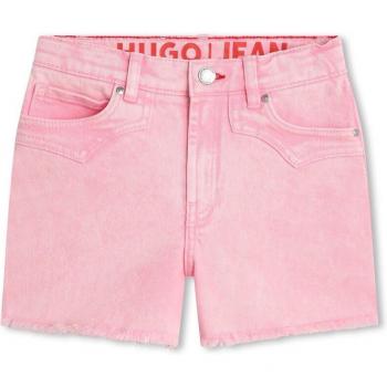 Short Hugo para niña con cinco bolsillos y bajo deshilachado