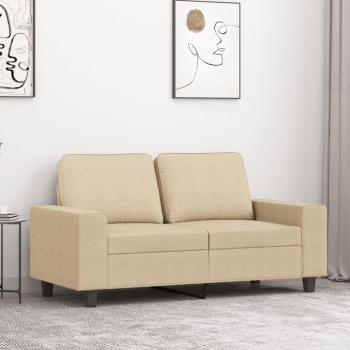 Sofá de 2 plazas color crema 120 cm