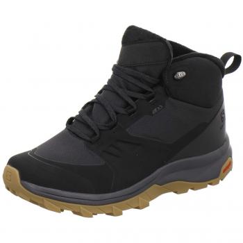 Salomon Herren Wanderschuhe OUTsnap CSWP Schwarz EU 44