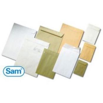 Sobre Sam Autoadhesivo Blanco 115x225mm Letra con Ventana Izquierda 100g Caja de 250 Unidades