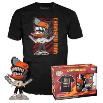 Funko Chainsaw Man T‑shirt – Hoger Kwaliteitsvinyl, Geschikt voor Mannen en Vrouwen, Geschenkidee