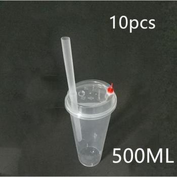 10pcs High-Temperature Disposable Bubble Tea Cups