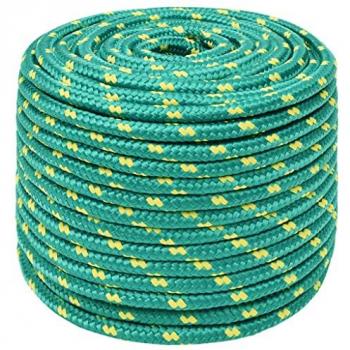 VidaXL 100 m Bootsseil aus Polypropylen 12 mm in Grün
