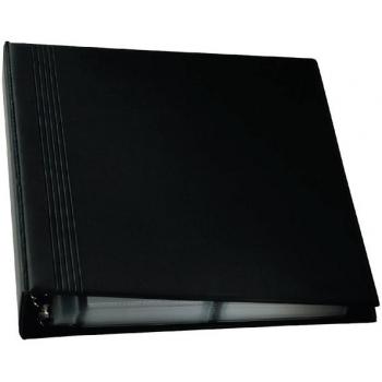 Visitekaartringband Sigel 400 kaarten 90x58mm zwart velvet