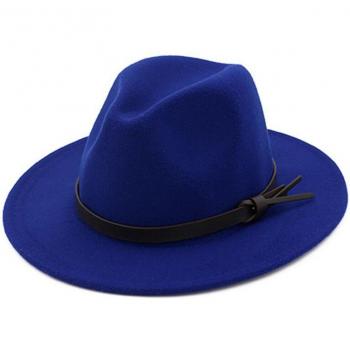 Soft Wide Brim Wool Felt Bucket Hat for Women with Vintage Church Style