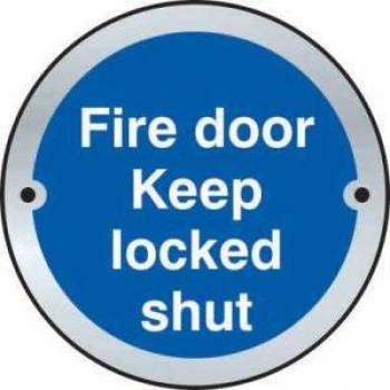 Spectrum Industrial Fire Door Keep Locked Shut Door Disc
