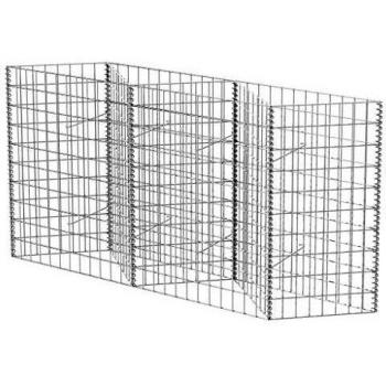 VidaXL Galvanised Steel Gabion Basket 120x30x100cm
