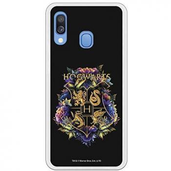 Funda de Silicona Flexible Harry Potter Hogwarts Floral para Galaxy A20e
